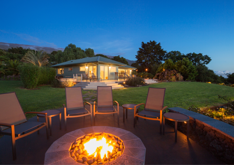 Flickering Flames & Cozy Nights: Integrating Outdoor Fireplaces & Fire Pits
